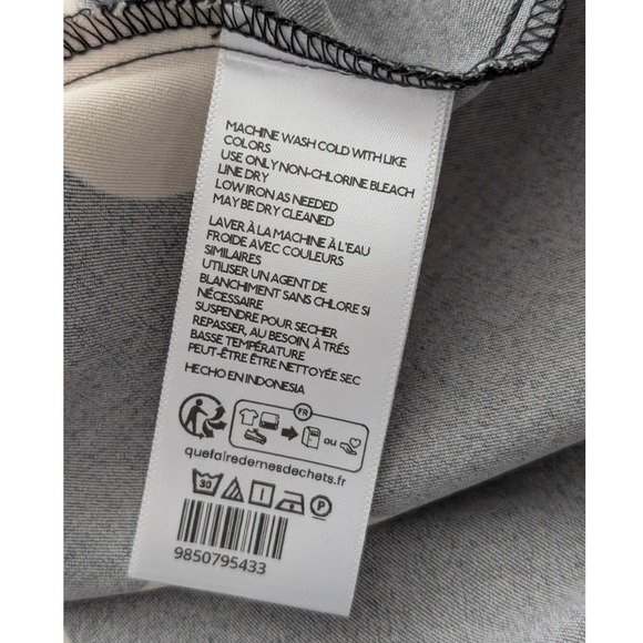 Free People Tigre Mini Dress XS Black White Polka Dot Long Sleeve - Picture 10 of 10